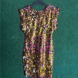 L'ATISTE Multicolor Sequin Dress